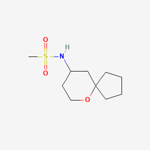 molecular formula C10H19NO3S B2885212 N-{6-oxaspiro[4.5]decan-9-yl}methanesulfonamide CAS No. 1423634-82-5