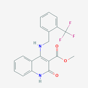 Methyl 2-oxo-4-((2-(trifluoromethyl)benzyl)amino)-1,2-dihydroquinoline-3-carboxylate