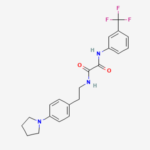 N1-(4-(pyrrolidin-1-yl)phenethyl)-N2-(3-(trifluoromethyl)phenyl)oxalamide