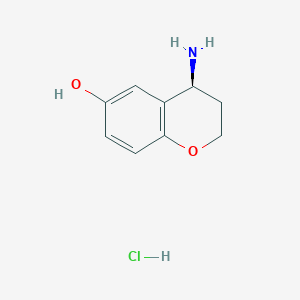 (4S)-4-amino-3,4-dihydro-2H-1-benzopyran-6-ol hydrochloride