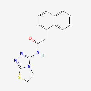 molecular formula C16H14N4OS B2885248 N-(5,6-dihydrothiazolo[2,3-c][1,2,4]triazol-3-yl)-2-(naphthalen-1-yl)acetamide CAS No. 921113-05-5