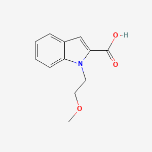 molecular formula C12H13NO3 B2885266 1-(2-methoxyethyl)-1H-indole-2-carboxylic acid CAS No. 136382-30-4