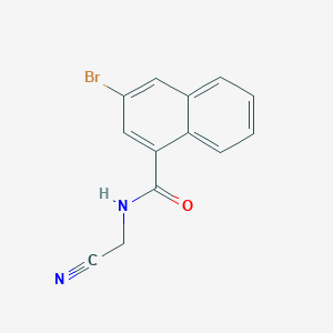 molecular formula C13H9BrN2O B2885276 3-bromo-N-(cyanomethyl)naphthalene-1-carboxamide CAS No. 1333757-32-6