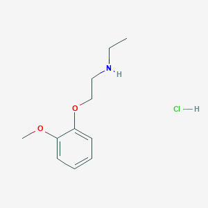 molecular formula C11H18ClNO2 B2885310 Ethyl[2-(2-methoxyphenoxy)ethyl]amine hydrochloride CAS No. 2087-33-4