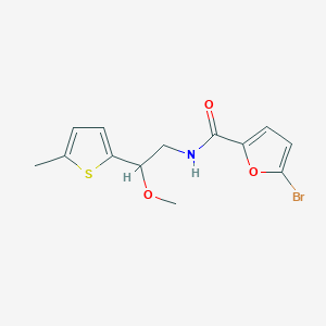molecular formula C13H14BrNO3S B2885331 5-Bromo-N-[2-methoxy-2-(5-methylthiophen-2-YL)ethyl]furan-2-carboxamide CAS No. 1797182-57-0