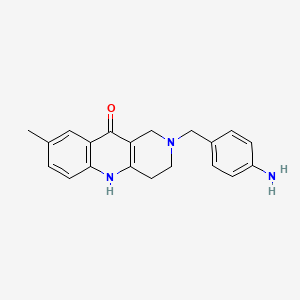 2-[(4-Aminophenyl)methyl]-8-methyl-1,3,4,5-tetrahydrobenzo[b][1,6]naphthyridin-10-one