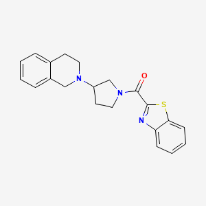 benzo[d]thiazol-2-yl(3-(3,4-dihydroisoquinolin-2(1H)-yl)pyrrolidin-1-yl)methanone