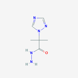 2-methyl-2-(1H-1,2,4-triazol-1-yl)propanohydrazide