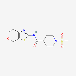 N-(6,7-dihydro-4H-pyrano[4,3-d]thiazol-2-yl)-1-(methylsulfonyl)piperidine-4-carboxamide