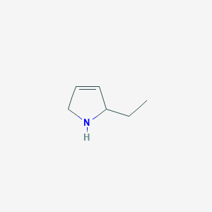 molecular formula C6H11N B2885388 2-Ethyl-2,5-dihydro-1H-pyrrole CAS No. 1177359-87-3