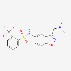 N-{3-[(dimethylamino)methyl]-1,2-benzoxazol-5-yl}-2-(trifluoromethyl)benzene-1-sulfonamide
