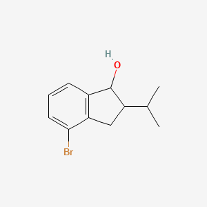 molecular formula C12H15BrO B2885394 4-Bromo-2-propan-2-yl-2,3-dihydro-1H-inden-1-ol CAS No. 2379946-20-8