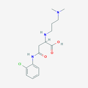 4-((2-Chlorophenyl)amino)-2-((3-(dimethylamino)propyl)amino)-4-oxobutanoic acid