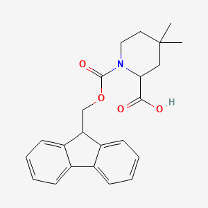 1-{[(9H-fluoren-9-yl)methoxy]carbonyl}-4,4-dimethylpiperidine-2-carboxylic acid