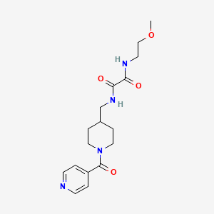 N1-((1-isonicotinoylpiperidin-4-yl)methyl)-N2-(2-methoxyethyl)oxalamide