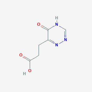 molecular formula C6H7N3O3 B2885426 3-(5-Hydroxy-1,2,4-triazin-6-yl)propanoic acid CAS No. 1023817-46-0
