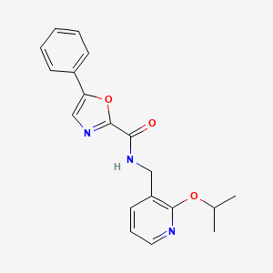 N-((2-isopropoxypyridin-3-yl)methyl)-5-phenyloxazole-2-carboxamide