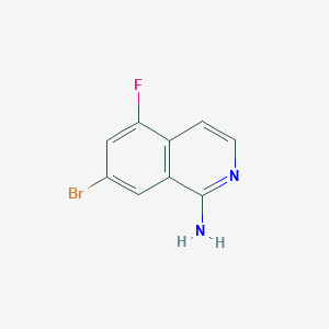 molecular formula C9H6BrFN2 B2885429 7-Bromo-5-fluoroisoquinolin-1-amine CAS No. 1547775-93-8