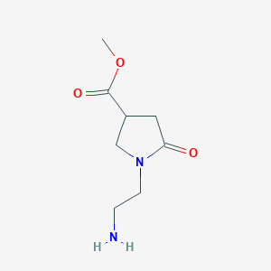 Methyl 1-(2-aminoethyl)-5-oxopyrrolidine-3-carboxylate