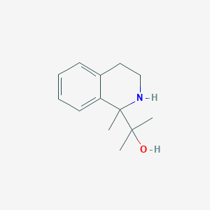 molecular formula C13H19NO B2885445 2-(1-Methyl-1,2,3,4-tetrahydroisoquinolyl)propan-2-ol CAS No. 447449-48-1