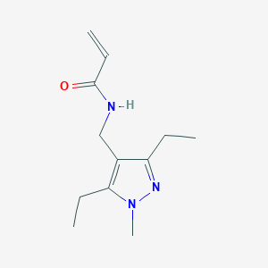 molecular formula C12H19N3O B2885446 N-[(3,5-Diethyl-1-methylpyrazol-4-yl)methyl]prop-2-enamide CAS No. 2305454-74-2