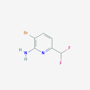 molecular formula C6H5BrF2N2 B2885460 3-Bromo-6-(difluoromethyl)pyridin-2-amine CAS No. 1805028-09-4
