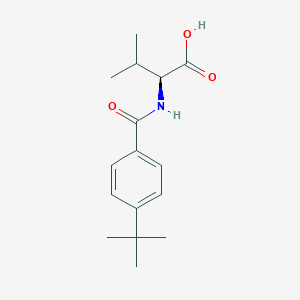 molecular formula C16H23NO3 B2885466 (2S)-2-[(4-tert-butylbenzoyl)amino]-3-methylbutanoic acid CAS No. 955961-62-3