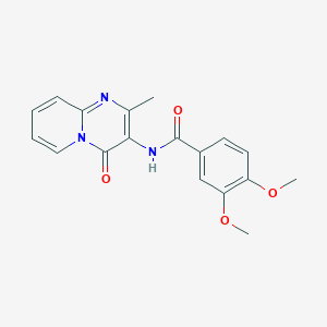 3,4-dimethoxy-N-{2-methyl-4-oxo-4H-pyrido[1,2-a]pyrimidin-3-yl}benzamide