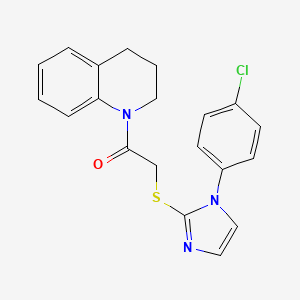 2-((1-(4-chlorophenyl)-1H-imidazol-2-yl)thio)-1-(3,4-dihydroquinolin-1(2H)-yl)ethanone