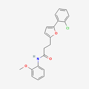 3-[5-(2-chlorophenyl)furan-2-yl]-N-(2-methoxyphenyl)propanamide
