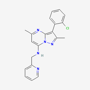 3-(2-chlorophenyl)-2,5-dimethyl-N-(pyridin-2-ylmethyl)pyrazolo[1,5-a]pyrimidin-7-amine