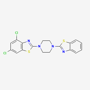 2-(4-(Benzo[d]thiazol-2-yl)piperazin-1-yl)-4,6-dichlorobenzo[d]thiazole