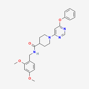 N-(2,4-dimethoxybenzyl)-1-(6-phenoxypyrimidin-4-yl)piperidine-4-carboxamide