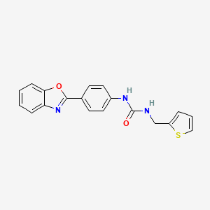 1-(4-(Benzo[d]oxazol-2-yl)phenyl)-3-(thiophen-2-ylmethyl)urea