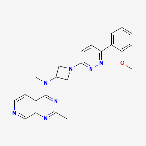 N-[1-[6-(2-Methoxyphenyl)pyridazin-3-yl]azetidin-3-yl]-N,2-dimethylpyrido[3,4-d]pyrimidin-4-amine