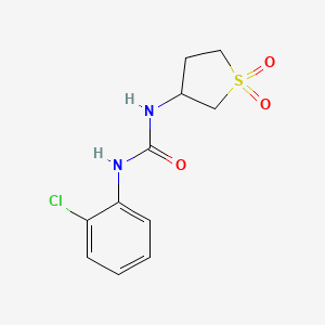molecular formula C11H13ClN2O3S B2885509 1-(2-氯苯基)-3-(1,1-二氧化四氢噻吩-3-基)脲 CAS No. 630065-25-7