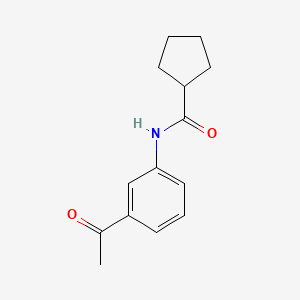 N-(3-acetylphenyl)cyclopentanecarboxamide