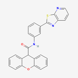 molecular formula C26H17N3O2S B2885517 N-(3-噻唑并[5,4-b]吡啶-2-基苯基)-9H-蒽-9-甲酰胺 CAS No. 902869-66-3