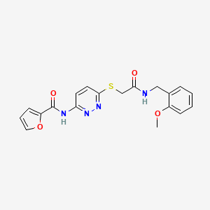 N-(6-((2-((2-methoxybenzyl)amino)-2-oxoethyl)thio)pyridazin-3-yl)furan-2-carboxamide