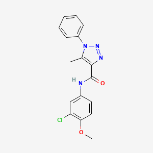 N-(3-chloro-4-methoxyphenyl)-5-methyl-1-phenyl-1H-1,2,3-triazole-4-carboxamide