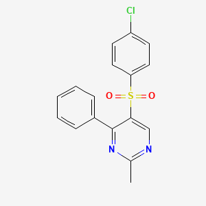 4-Chlorophenyl 2-methyl-4-phenyl-5-pyrimidinyl sulfone