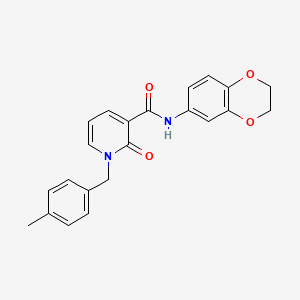 N-(2,3-dihydrobenzo[b][1,4]dioxin-6-yl)-1-(4-methylbenzyl)-2-oxo-1,2-dihydropyridine-3-carboxamide