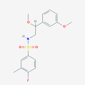 4-fluoro-N-(2-methoxy-2-(3-methoxyphenyl)ethyl)-3-methylbenzenesulfonamide