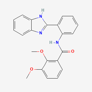 molecular formula C22H19N3O3 B2885569 N-(2-(1H-苯并[d]咪唑-2-基)苯基)-2,3-二甲氧基苯甲酰胺 CAS No. 896011-08-8