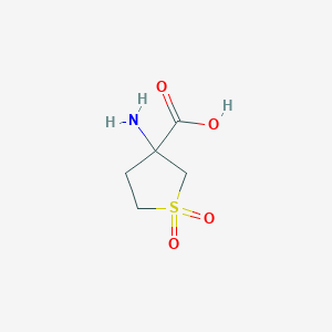 molecular formula C5H9NO4S B2885570 3-氨基四氢噻吩-3-甲酸 1,1-二氧化物 CAS No. 40057-27-0
