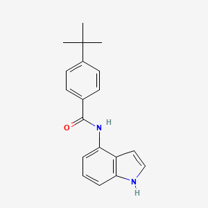 molecular formula C19H20N2O B2885580 4-tert-butyl-N-(1H-indol-4-yl)benzamide CAS No. 882282-13-5