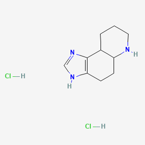 3H,4H,5H,5ah,6h,7h,8h,9h,9ah-imidazo[4,5-f]quinoline dihydrochloride
