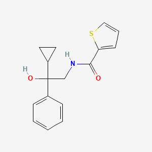 molecular formula C16H17NO2S B2885596 N-(2-环丙基-2-羟基-2-苯乙基)噻吩-2-甲酰胺 CAS No. 1421485-18-8