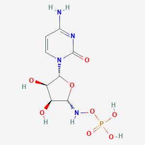 B028856 [[(2S,3S,4R,5R)-5-(4-amino-2-oxopyrimidin-1-yl)-3,4-dihydroxyoxolan-2-yl]amino] dihydrogen phosphate CAS No. 2226-72-4