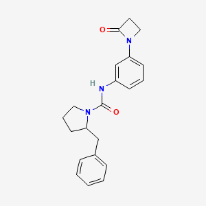 2-benzyl-N-[3-(2-oxoazetidin-1-yl)phenyl]pyrrolidine-1-carboxamide